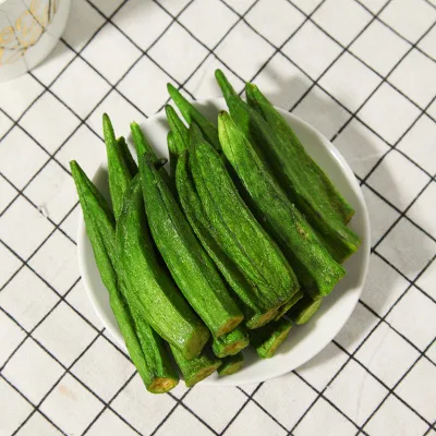 Chips de fruits et légumes chinois Chips de gombo séchées sous vide